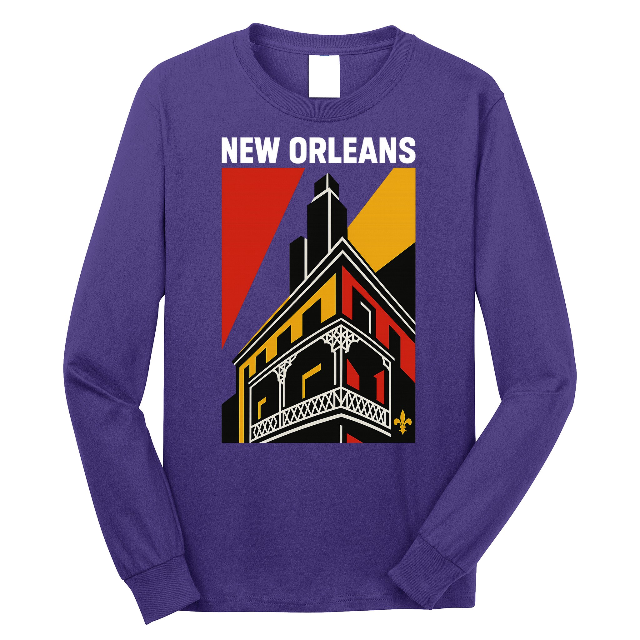 New Orleans Art Deco Long Sleeve Shirt