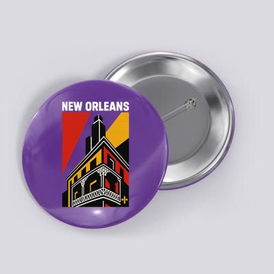 New Orleans Art Deco Button