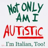 Not Only Am I Autistic IM Italian Too Funny Christmas Idea Kids T-Shirt
