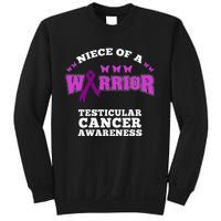 Niece Of A Warrior Testicular Cancer Awareness Sweatshirt