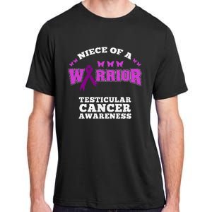 Niece Of A Warrior Testicular Cancer Awareness Adult ChromaSoft Performance T-Shirt