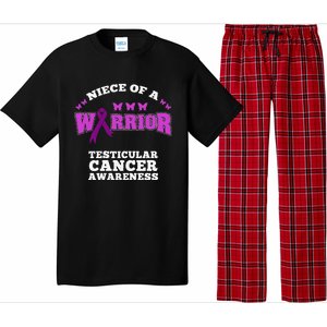 Niece Of A Warrior Testicular Cancer Awareness Pajama Set