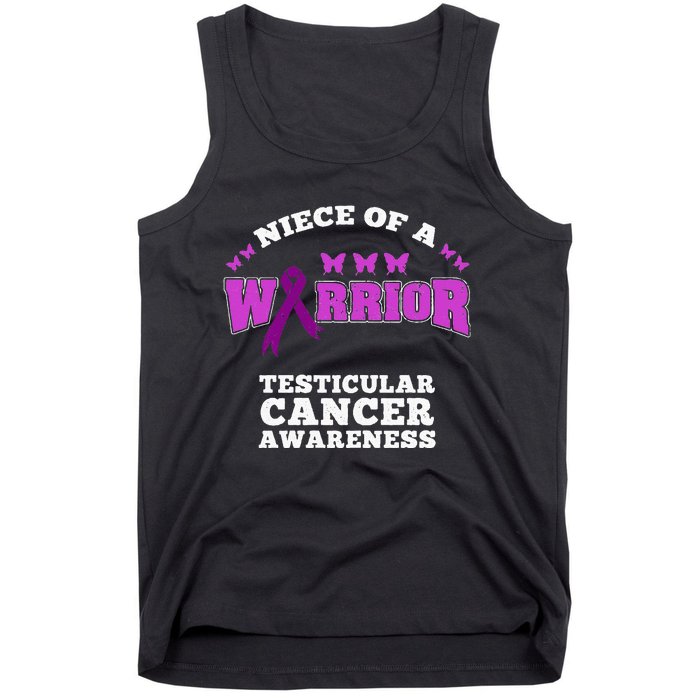 Niece Of A Warrior Testicular Cancer Awareness Tank Top