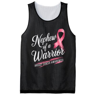 Nephew Of A Warrior Breast Cancer Awareness Mesh Reversible Basketball Jersey Tank