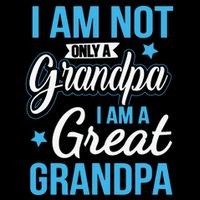 Not Only A Grandpa I Am A Great Grandpa Stripe Pom Pom Beanie