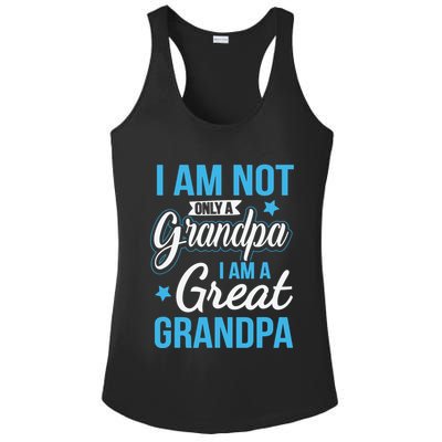 Not Only A Grandpa I Am A Great Grandpa Ladies PosiCharge Competitor Racerback Tank