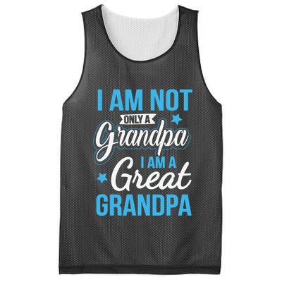 Not Only A Grandpa I Am A Great Grandpa Mesh Reversible Basketball Jersey Tank