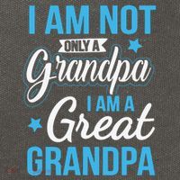 Not Only A Grandpa I Am A Great Grandpa Cotton Canvas Backpack