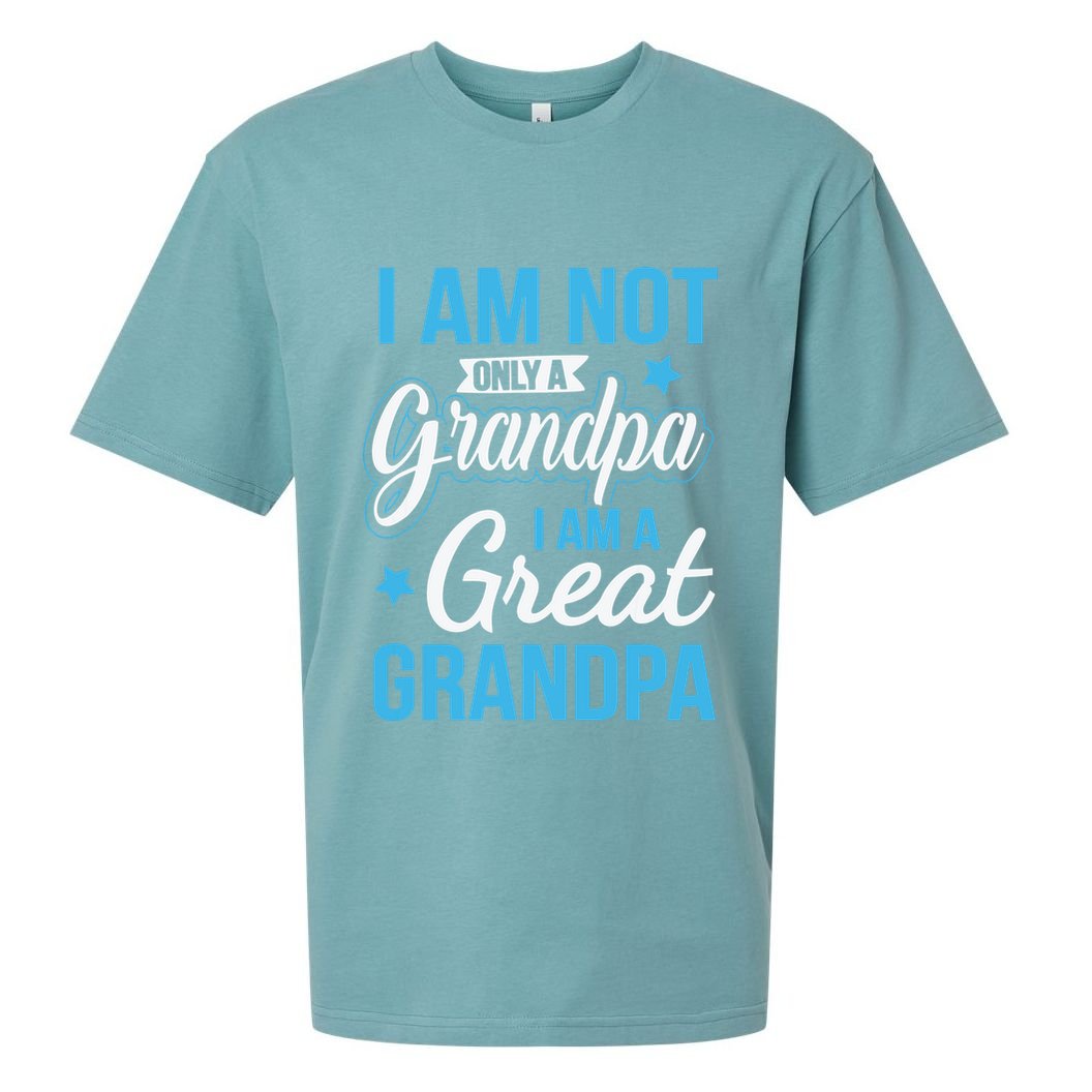 Not Only A Grandpa I Am A Great Grandpa Sueded Cloud Jersey T-Shirt