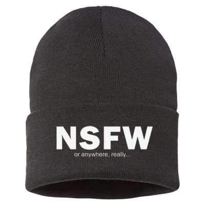 NSFW Or Anywhere Sustainable Knit Beanie