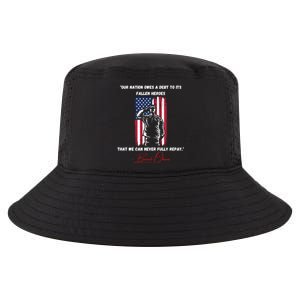 Nation Owes A Debt Memorial Day Fallen Heroes Flag Obama Meaningful Gift Cool Comfort Performance Bucket Hat