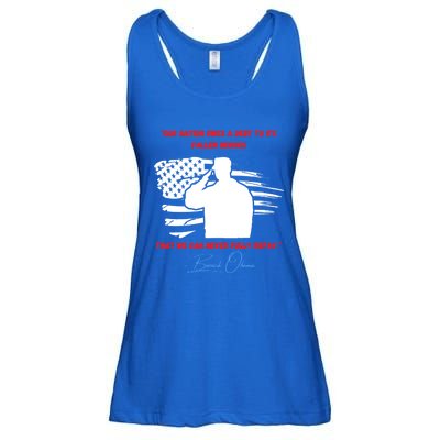 Nation Owes A Debt Memorial Day Fallen Soldiers Heroes Flag Funny Gift Ladies Essential Flowy Tank