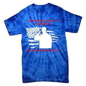 Nation Owes A Debt Memorial Day Fallen Soldiers Heroes Flag Funny Gift Tie-Dye T-Shirt