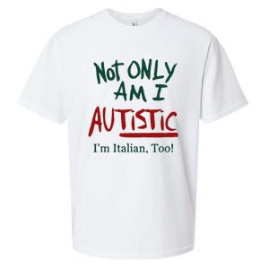 Not Only Am I Autistic I’M Italian Too Sueded Cloud Jersey T-Shirt