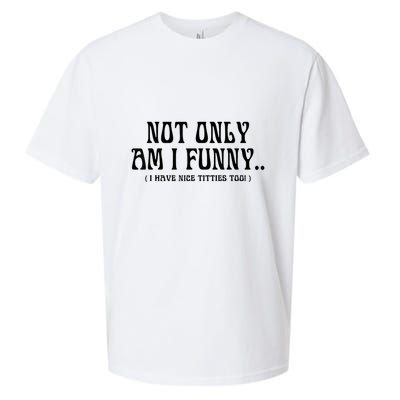 Not Only Am I Funny I Have Nice Titties Too Sueded Cloud Jersey T-Shirt