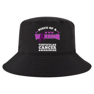 Niece Of A Warrior Testicular Cancer Awareness Meaningful Gift Cool Comfort Performance Bucket Hat