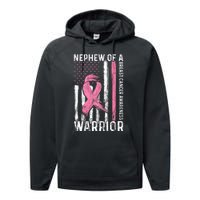 Nephew Of A Warrior Graphic Breast Cancer Awareness Month Performance Fleece Hoodie