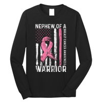 Nephew Of A Warrior Graphic Breast Cancer Awareness Month Long Sleeve Shirt