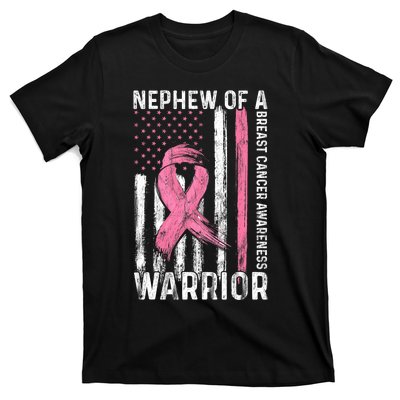 Nephew Of A Warrior Graphic Breast Cancer Awareness Month T-Shirt