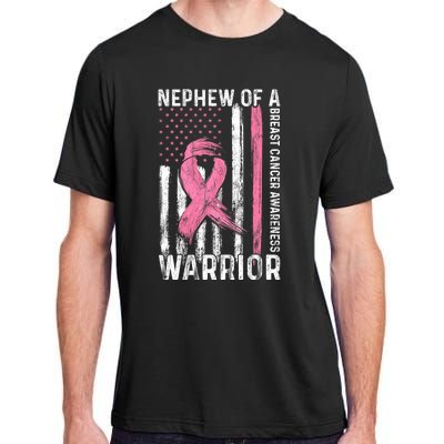 Nephew Of A Warrior Graphic Breast Cancer Awareness Month Adult ChromaSoft Performance T-Shirt