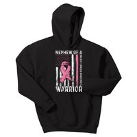 Nephew Of A Warrior Graphic Breast Cancer Awareness Month Kids Hoodie