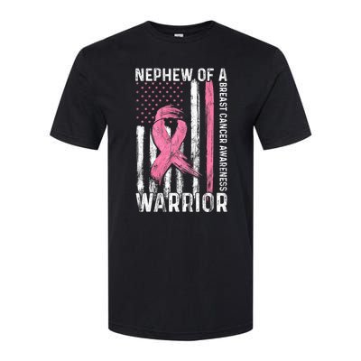 Nephew Of A Warrior Graphic Breast Cancer Awareness Month Softstyle CVC T-Shirt