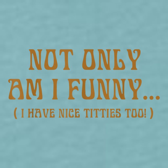 Not Only Am I Funny I Have Nice Titties Too Sueded Cloud Jersey T-Shirt