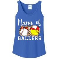 Nana Of Ballers Leopard Softball Baseball Nana Grandma Gift Ladies Essential Tank