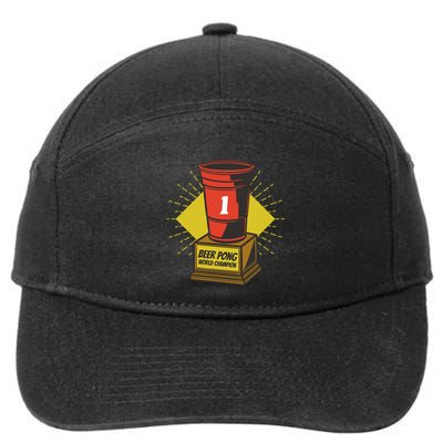 Number One Beer Pong Champion 7-Panel Snapback Hat