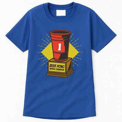 Number One Beer Pong Champion Tall T-Shirt