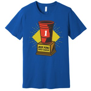 Number One Beer Pong Champion Premium T-Shirt