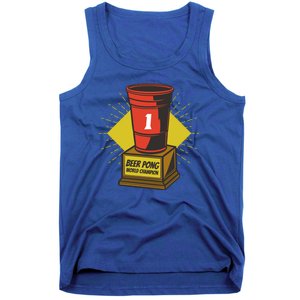 Number One Beer Pong Champion Tank Top