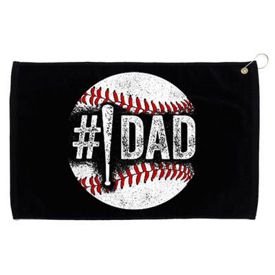 Number One Baseball Dad For Fathers Day Grommeted Golf Towel