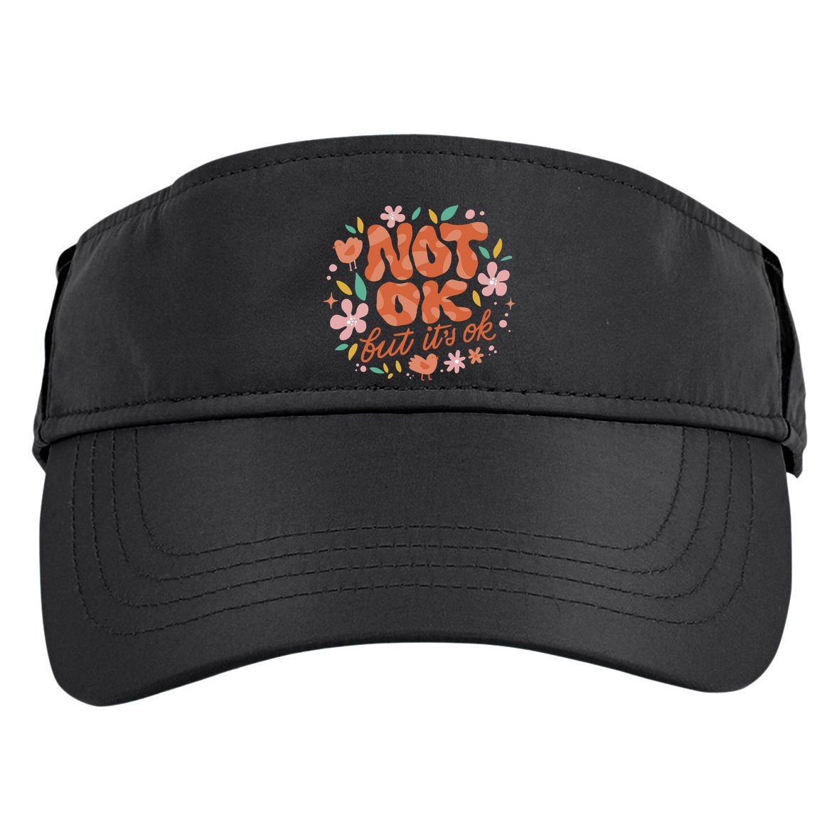 Not Ok But It's Ok Adult Drive Performance Visor