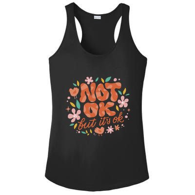 Not Ok But It's Ok Ladies PosiCharge Competitor Racerback Tank