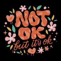 Not Ok But It's Ok Youth Performance Sprint T-Shirt