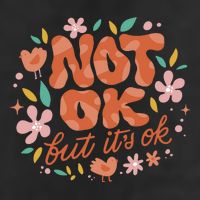 Not Ok But It's Ok Golf Towel