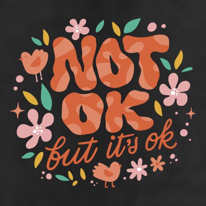 Not Ok But It's Ok Golf Towel