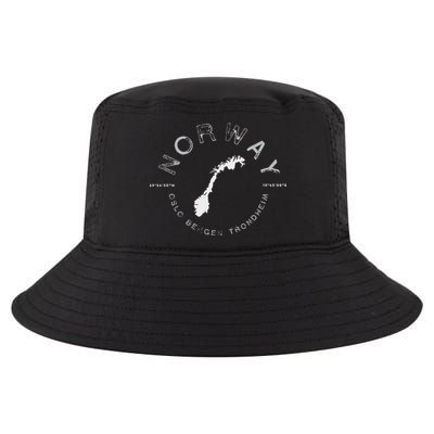 Norway Oslo Bergen Graphic Vintage Retro Cool Comfort Performance Bucket Hat