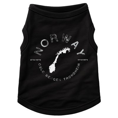 Norway Oslo Bergen Graphic Vintage Retro Doggie Tank