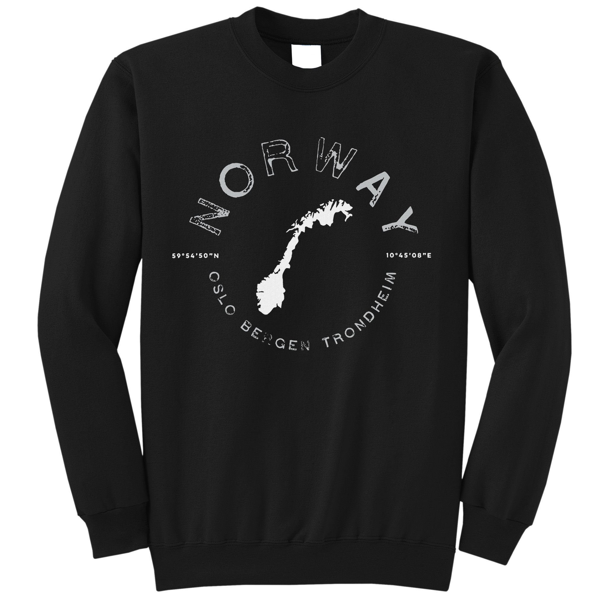 Norway Oslo Bergen Graphic Vintage Retro Sweatshirt