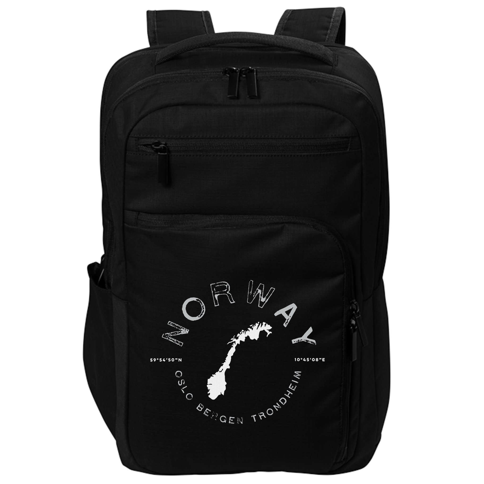 Norway Oslo Bergen Graphic Vintage Retro Impact Tech Backpack