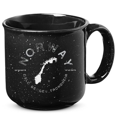 Norway Oslo Bergen Graphic Vintage Retro 15oz Campfire Ceramic Mug