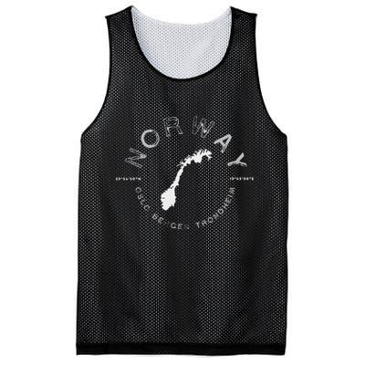 Norway Oslo Bergen Graphic Vintage Retro Mesh Reversible Basketball Jersey Tank