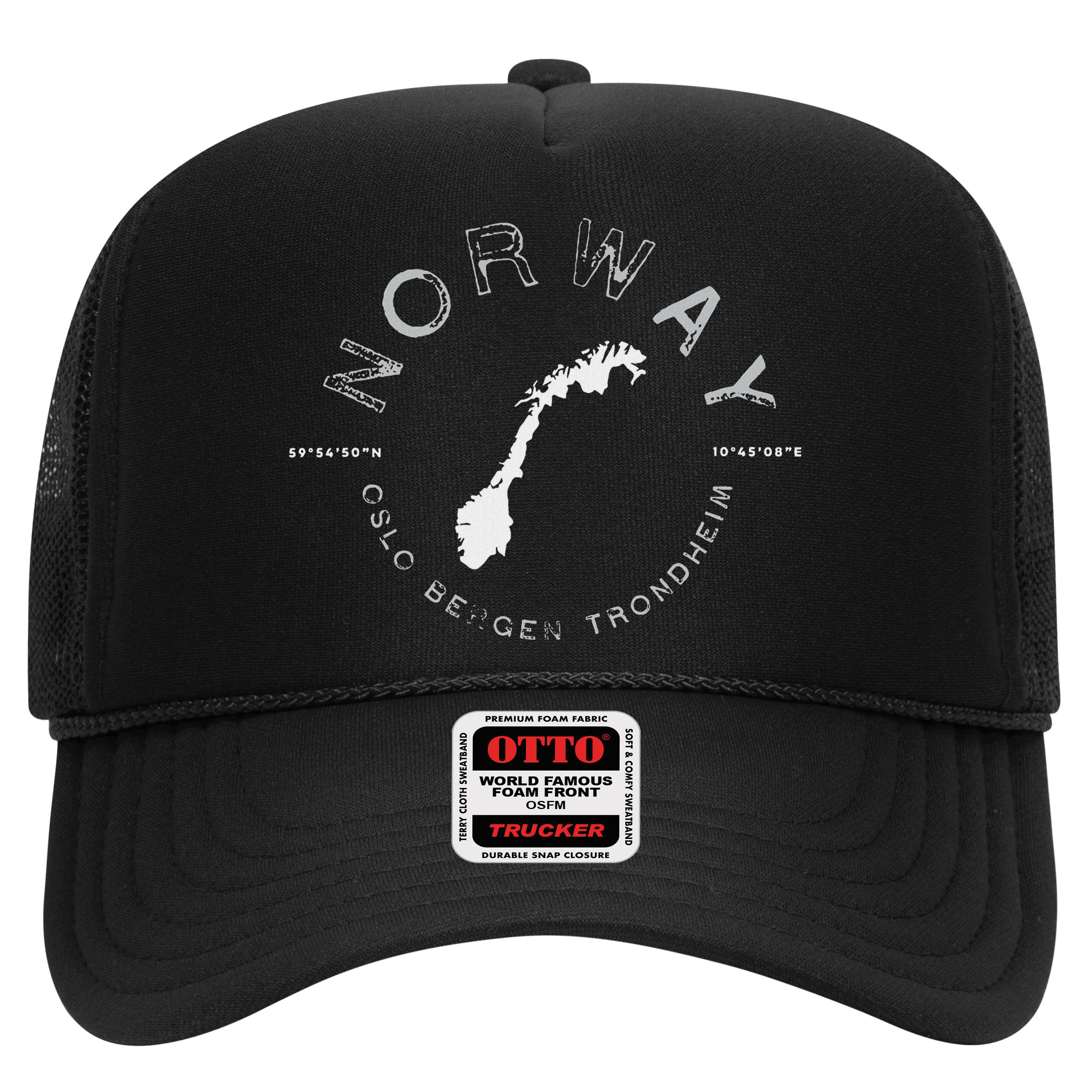 Norway Oslo Bergen Graphic Vintage Retro Hat
