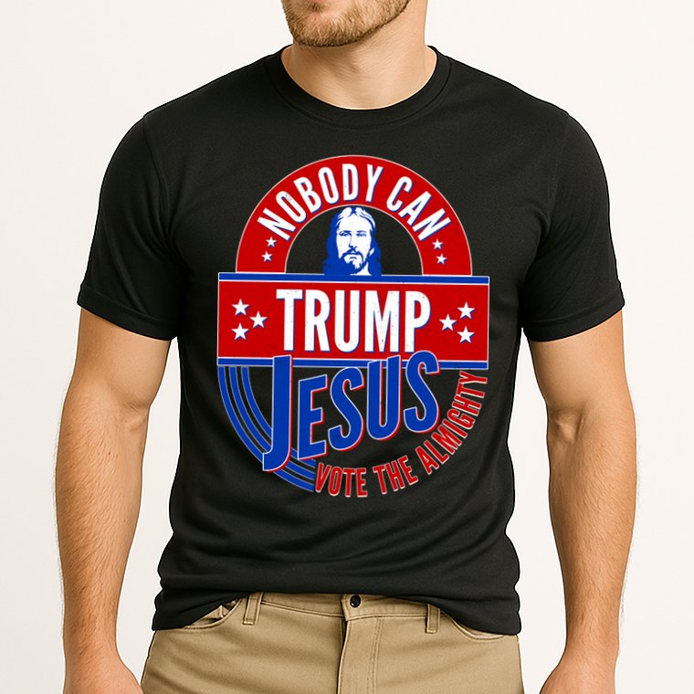 Nobody Can Trump Jesus Vote The Almighty Cooling Performance Crew T-Shirt
