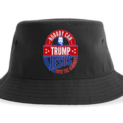 Nobody Can Trump Jesus Vote The Almighty Sustainable Bucket Hat