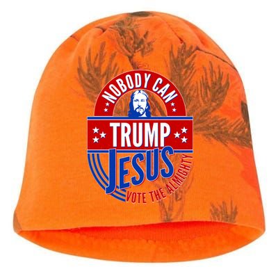 Nobody Can Trump Jesus Vote The Almighty Kati - Camo Knit Beanie