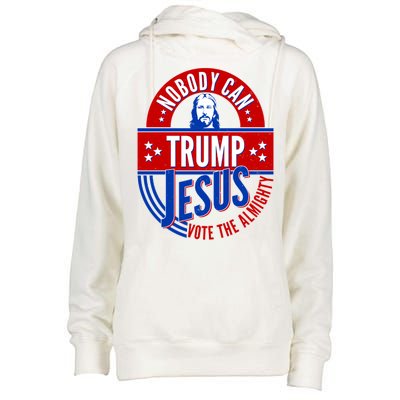 Nobody Can Trump Jesus Vote The Almighty Womens Funnel Neck Pullover Hood