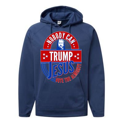 Nobody Can Trump Jesus Vote The Almighty Performance Fleece Hoodie